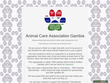 Tablet Screenshot of animalcaregambia.com